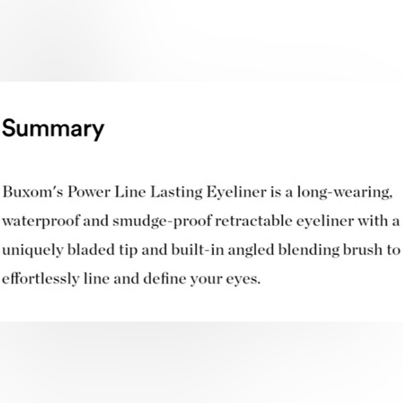 BUXOM POWER LINE LASTING EYELINER. - Picture 9 of 11